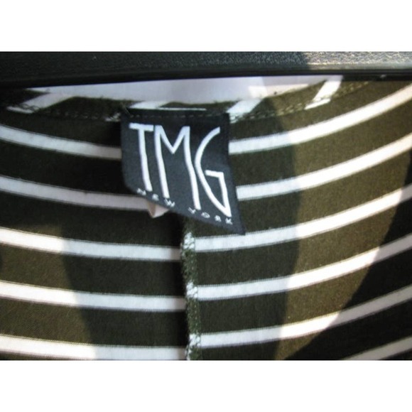 TMJ Black/white, assymetric hem, tshirt tunic SZ L - Picture 4 of 9